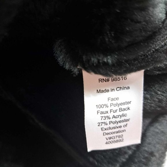 Coldwater‎ Creek Black Polyester Faux Lined Vest Size Medium - Picture 8 of 12